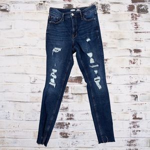 Old Navy High Rise Skinny Jeans - Distressed - Size 2